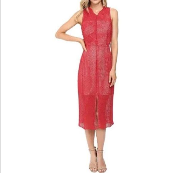 KEEPSAKE WOMEN'S Red Ochre Think Twice Lace Dress Size Small NWT - Picture 12 of 13